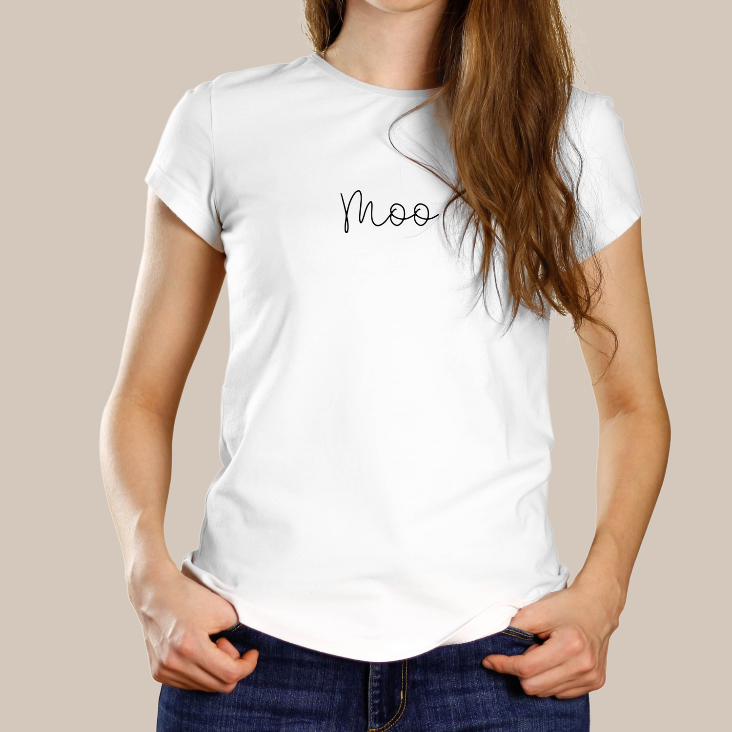 MOO TEES - White